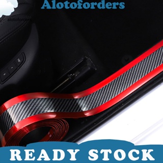 &lt;Alotoforders&gt; สติกเกอร์คาร์บอนไฟเบอร์ ป้องกันรอยขีดข่วน สําหรับติดตกแต่งประตูรถยนต์