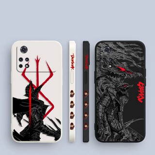 เคสโทรศัพท์มือถือ พิมพ์ลายอนิเมะ Guts Berserk Dragon มีลายด้านข้าง สําหรับ Xiaomi POCO F5 X5 X4 X3 M5 M4 M3 F4 F3 C40 Redmi K60 K40 S Note 12 11 10 X Lite Pro Plus NFC GT 5 G