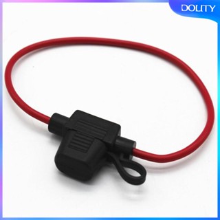 [dolity] ฟิวส์ยึดฟิวส์ 5 ชิ้น และสายเคเบิล 14AWG DC 12V 20A สําหรับรถยนต์ จักรยาน