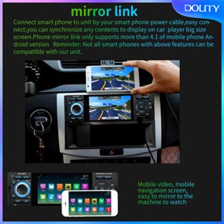 [dolity] เครื่องเล่น MP3 หน้าจอสัมผัส FM AUX USB 12 Led 4.1 นิ้ว สําหรับรถยนต์