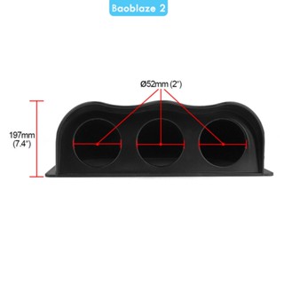 [baoblaze2] เกจวัด 2 นิ้ว 52 มม. 3 รู 3 พอด 2 นิ้ว 52 มม. สําหรับมอเตอร์รถยนต์