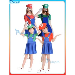 Halloween COS Clothing European And American Party Mario Clothing One Piece Dress Up (pinky.th)