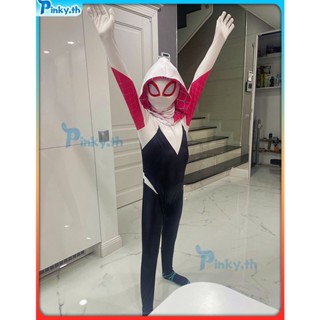 Halloween Gwen Spider Man Parallel Universe Clothes Cosplay Tight Heroes Suit Children And Adults (pinky.th)