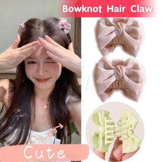 Bowknot Hair Claw Headdress for Girls Women Fashion Sweet Mini Hair Clip BB Barrettes Hair Accessories Y2K Side Bangs Claw Korean INS Style Elegant