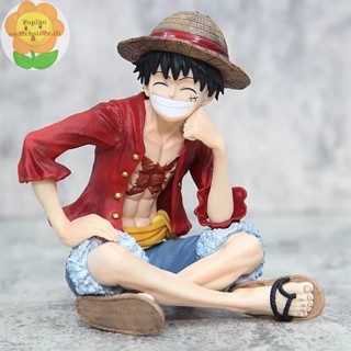 Toplan ฟิกเกอร์ PVC อนิเมะวันพีช IU Sitg Luffy Wano Country Luffy น่ารัก ของเล่น ของขวัญ สําหรับเด็ก TH