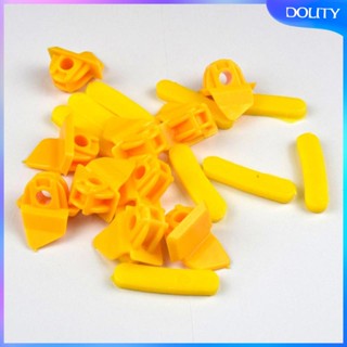 [dolity] แผ่นกําจัดยางหัวนก สีเหลือง 10 ชิ้น