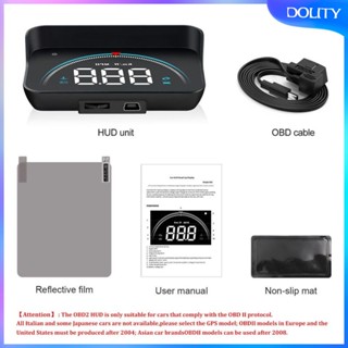 [dolity] ระบบเตือนความเร็วน้ํามันเชื้อเพลิง LED M8 II HUD Head Up Display สําหรับรถยนต์