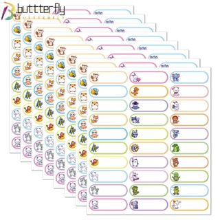 Buttterfly สติกเกอร์ฉลากเขียนชื่อได้ กันน้ํา สําหรับเด็ก 150 ชิ้น ต่อถุง 2 ถุง