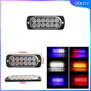 [dolity] แถบไฟแฟลช LED 12 ดวง 12V 24V 36W สีขาว