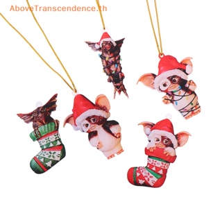 Above Gremlins Gizmo In Santa หมวกแขวน เครื่องประดับ เทศกาลคริสต์มาส อะคริลิค รูปลูกสุนัขน่ารัก ของขวัญ สําหรับเทศกาลคริสต์มาส