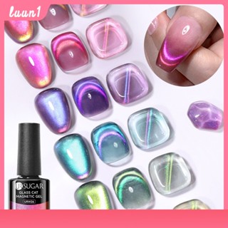 Ur Sugar ยาทาเล็บ Uv Gel ใหม่ Double Aurora Cat Eye Glue Dopamine สองสี Cat Eye Nail Polish Glue Candy Crystal Cat Eye Glue cod