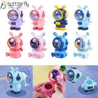 Buttterfly เครื่องเหลาดินสออัตโนมัติ ลายการ์ตูนกระต่ายอวกาศ แบบพกพา