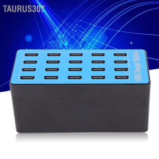  Taurus307 AnwintkA5+ USB Fast Charger 5V 20A 100W 20 พอร์ต Hub สถานีชาร์จพร้อมพัดลมระบายความร้อน 50 องศาสำหรับโทรศัพท์แท็บเล็ต 100240V