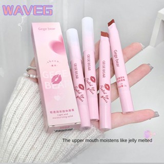 คลื่น 【พร้อมส่ง】 Gegebear Solid Mirror Water Gloss ลิปกลอส Doodle Lip Fade Invisible Lip Pattern Moisturizing Lipstick Lip Glaze