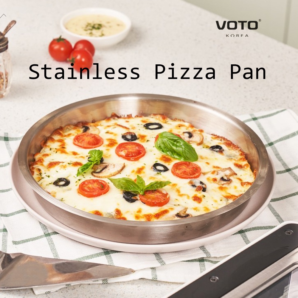 VOTO Stainless Pizza Pan Accessories Oven Air Fryer Accessories