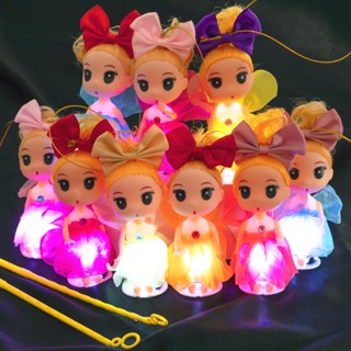 【Free Goods Store】Hot toys net celebrity fashion hot toys portable luminous dolls flashlight New Year stall hot sale girls portable dolls