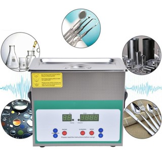 Good Work Ultrasonic Cleaner เครื่องทำความสะอาดโซนิค 3.2L 120W Digital Timer for Glass Jewellery