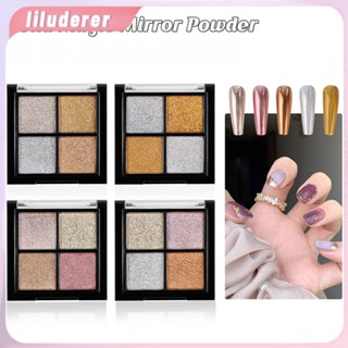 ผงเสริมเล็บ Solid Mirror Powder Nail Flash Powder ผงเลเซอร์ Super Flash Nail Powder อัพเกรด Solid Mirror Powder Disk Combination HO