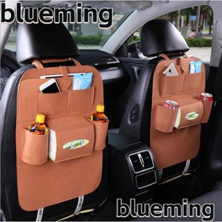 Blueming2 กระเป๋าเก็บของ ผ้าสักหลาด อุปกรณ์เสริม สําหรับติดเบาะหลังรถยนต์