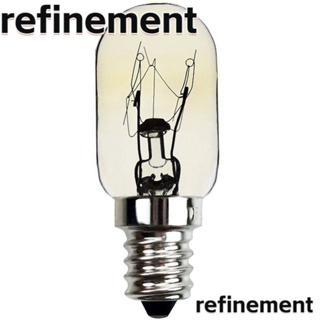 Refinement หลอดไฟทังสเตน LED E12S 10W 120V T20 สีขาว สําหรับตู้เย็น บ้าน