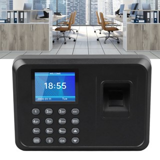 Intelligent Security Fingerprint Attendance Smart Machine นาฬิกาเวลาลายนิ้วมือสำหรับ Office EU Plug 100 ถึง 240v