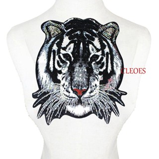 Cleoes เสื้อยืด ปักลาย Iron On Patch Paillette สําหรับเย็บติดเสื้อกันหนาว