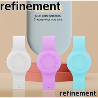 Refinement สายนาฬิกาข้อมือซิลิโคน กันรอยขีดข่วน กันน้ํา ปรับได้ กันหาย สําหรับเด็ก