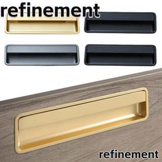 Refinement ลูกบิดประตู อะลูมิเนียมอัลลอย มองไม่เห็น สําหรับเฟอร์นิเจอร์ ตู้เสื้อผ้า