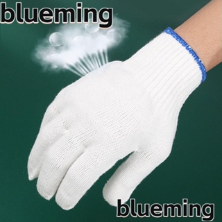 Blueming2 ถุงมือถักนิตติ้ง ฉนวนกันความร้อน ทนอุณหภูมิสูง สีขาว สําหรับเตาอบ บาร์บีคิว ห้องครัว 1 2 3 4 5 คู่