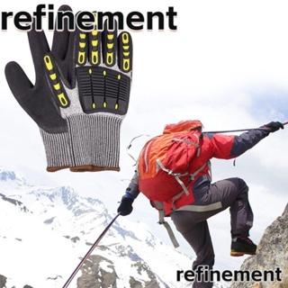 Refinement ถุงมือทํางาน อเนกประสงค์ กันลื่น ทนต่อการสึกหรอ สีเทา