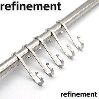 Refinement ตะขอแขวนเครื่องครัว รูปตัว S สีเงิน กันสนิม อเนกประสงค์ 16 ชิ้น