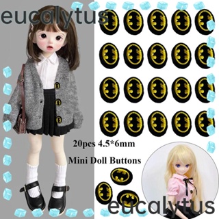 Eucalytus1 กระดุมรองเท้า ขนาดเล็ก 4.5*6 มม. 1 สี อุปกรณ์เสริม สําหรับตุ๊กตา 20 ชิ้น