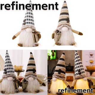 Refinement ตุ๊กตาโนม ไร้หน้า ของขวัญคริสต์มาส สําหรับตกแต่งบ้าน