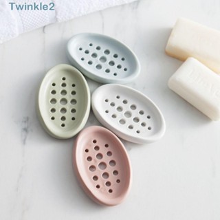 Twinkle 3 ชิ้น จานสบู่ ตกแต่งห้องครัว ห้องน้ํา แกดเจ็ต เก็บสบู่แห้ง สําหรับฝักบัว ฟองน้ํา ระบายน้ํา