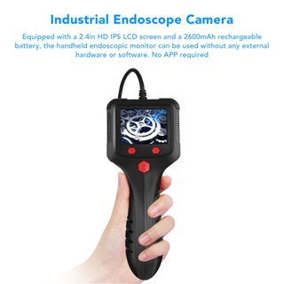 SaTine Shop กล้องตรวจสอบมือถือ Endoscope HD Borescope อุตสาหกรรม 2.4 นิ้ว IPS หน้าจอ LCD เลนส์ 5.5 มม