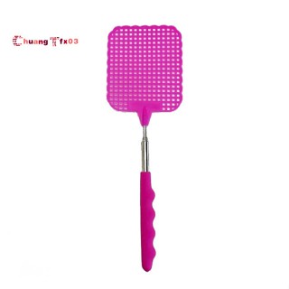 Flyswatter ไม้ตียุง แมลงวัน ยืดไสลด์ได้ถึง 73 ซม. สีชมพู