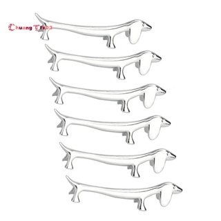 ที่วางตะเกียบ ตะเกียบ โลหะผสมสังกะสี สําหรับสุนัขน้อย จํานวน 6 ชิ้น