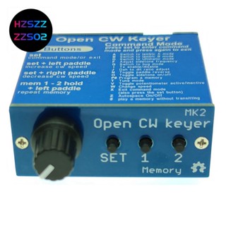 กุญแจเปิด CW MK2 พร้อมกรอบอลูมิเนียม CW Keyer MK2 KIT CW ปรับความเร็วได้ 1 ถึง 999 WPM