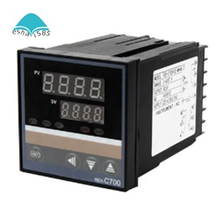 เทอร์โมสตัทควบคุมอุณหภูมิ พลาสติก 220V Relay REX-C700 SSR รีเลย์เอาท์พุท เทอร์โมสตัทควบคุม