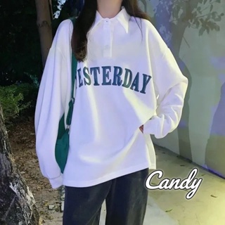 Candy Kids เสื้อผ้าผู้ญิง แขนยาว เสื้อฮู้ด คลุมหญิง สไตล์เกาหลี แฟชั่น A28J1BG 34Z230821