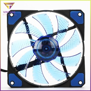 [Instock] 120Mm Led Ultra Silent Computer Pc Case Fan 15 Leds 12V Easy Installed [E/7]