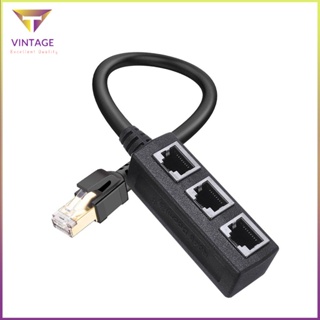 [Instock] Rj45 Male To Female Port Ethernet Network Splitter Adapter Cable Cat5 Cat5E [E/8]