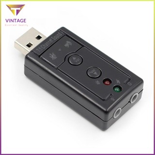 [Instock] 7.1 External Usb Sound Card To Jack 3.5Mm Headphone Digital Audio Adapter [E/14]