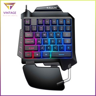 [Ready] One Hand Mechanical Keyboard Rgb Backlit Gaming Game Controller [E/3]