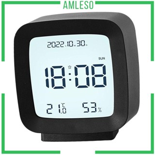 [Amleso] นาฬิกาปลุกดิจิทัลไฟฟ้า พร้อมอุณหภูมิ รายสัปดาห์ เดือน
