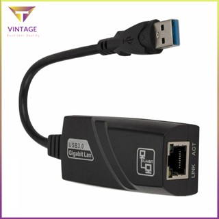 [Instock] Wired Usb 3.0 To Gigabit Ethernet Plastic Network Card For Pc [E/11]