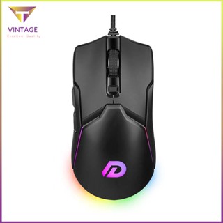 [Ready] Wire Mouse 6400Dpi Optical 6 Keys Usb Rgb Backlight Desktop Gaming [E/7]