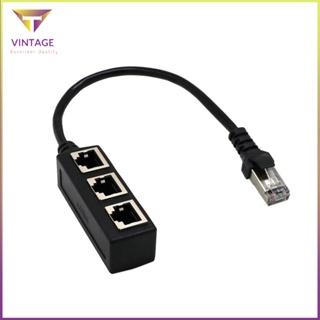 [Instock] Splitter Ethernet Rj45 Cable Adapter 1 Male To 2/3 Female Port Lan Network [E/11]