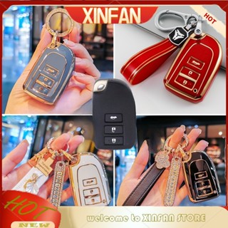 Xinfan พร้อมส่ง เคสกุญแจรีโมทรถยนต์ สําหรับ Toyota Vios Toyota Yaris Sarung Kunci Kereta Keyless Toyota Vios 2022 Yaris