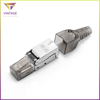 [Ready] Rj45 Connectors Cat6A Tool-Free Reusable Ethernet Termination Internet Plugs [E/14]